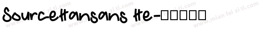 SourceHansans He字体转换